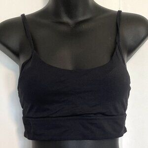 Forever 21 Sports Bra Black Cutout With Open Back Women's Size Small